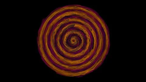 Abstract fire spiral on dark background. Stock Illustration