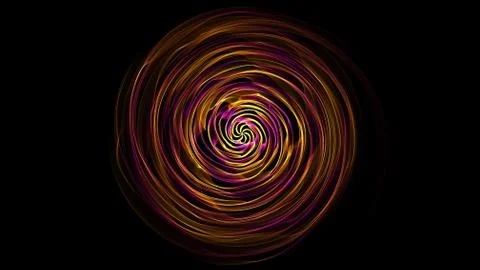 Abstract fire spiral on dark background. Stock Illustration