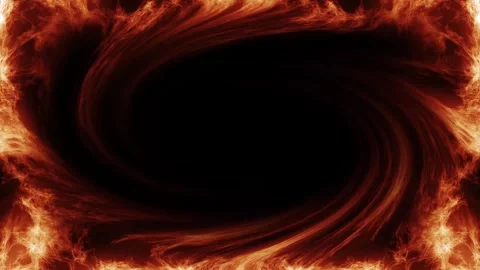 Abstract Fire Swirl Frame Stock Footage 284401585