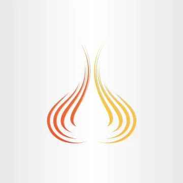 Abstract fire symbol background Stockillustratie