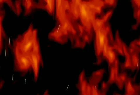 Abstract Fire Texture Stock Footage 10818341