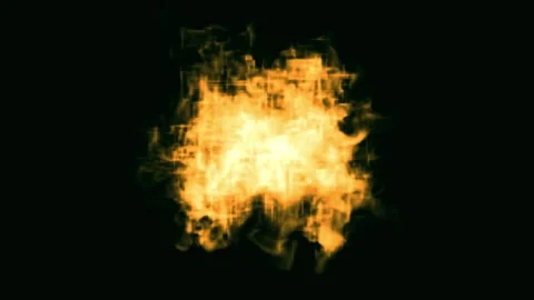 Abstract Fireball Explosion on Black Background 스톡 동영상 326193819