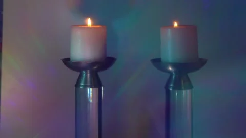 Abstract Firelight: Spinning Shadows and Colors Stock Footage 302941858