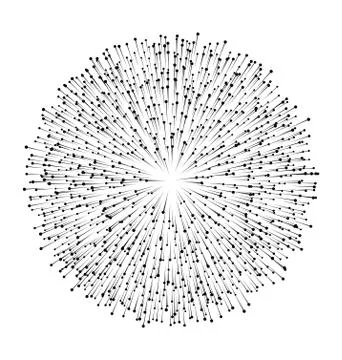 Abstract Firework or Dust Particles Illustrazione stock