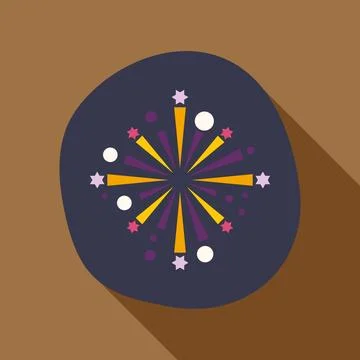 Abstract fireworks explosion celebrating special festive occasion Stock Illustration