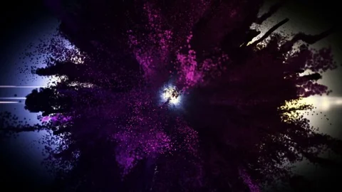 Abstract Fireworks Loop Colorful Vj Background Video stock 80814047