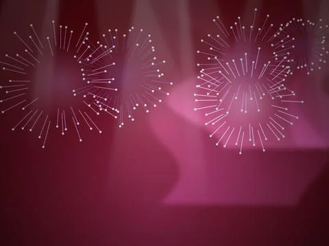 Abstract Fireworks Pattern 스톡 일러스트
