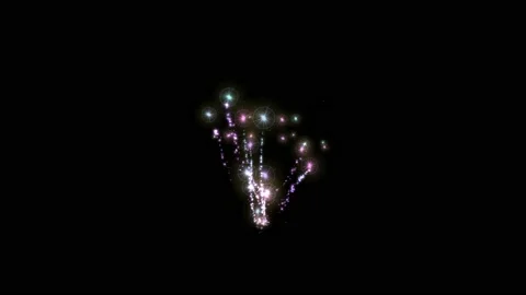 Abstract fireworks pulsating glow element from particles and dots. explosion Stock-Footage 217711331