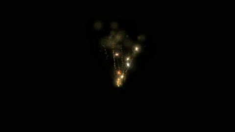 Abstract fireworks pulsating glow element from particles and dots. explosion Stock Footage 219131733