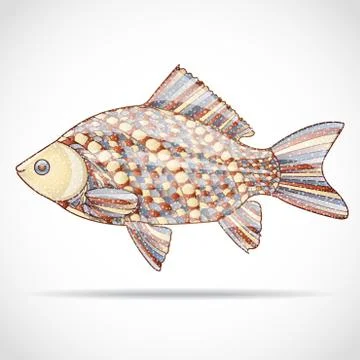 Abstract fish. Stock Illustration