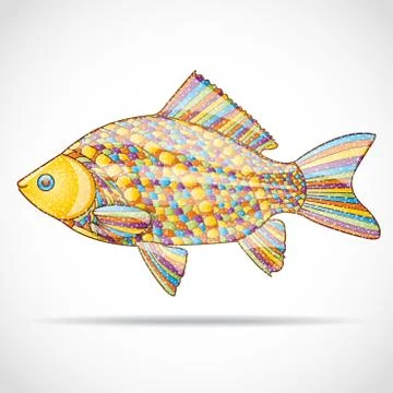 Abstract fish. Stock Illustration