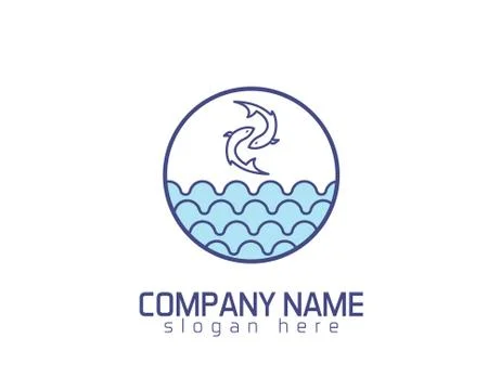 Abstract Fish logo Stock Illustration