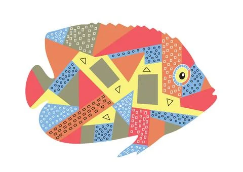 Abstract fish vector abstract tropical fish Copyright: xZoonar.com/artdesi... Foto stock