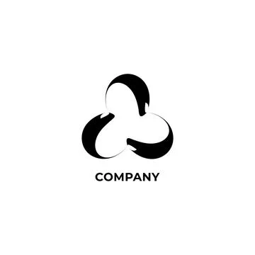 Abstract fish vortex illustration. Logo Design Template. Cycle logo concept.. Stock Illustration
