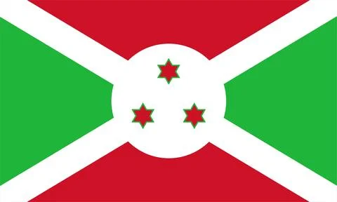 Abstract Flag of Burundi Stock Illustration