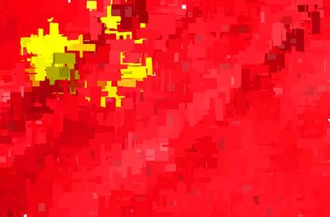 Abstract flag of China Stock Illustration