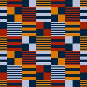 Abstract flag infinity seamless pattern Stock Illustration