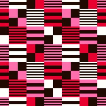 Abstract flag infinity seamless pattern Stock Illustration