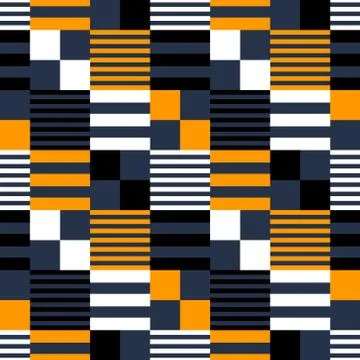 Abstract flag infinity seamless pattern Stock Illustration
