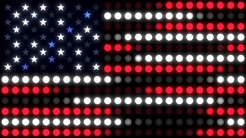 Abstract Flag of the USA Stock Footage 89526368