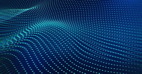 Abstract flag wave background with blue led light. artificial inteligence. Stock Footage 172546826