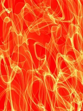 Abstract flame Abstract generated yellow orange flame pattern red backgrou... 写真素材