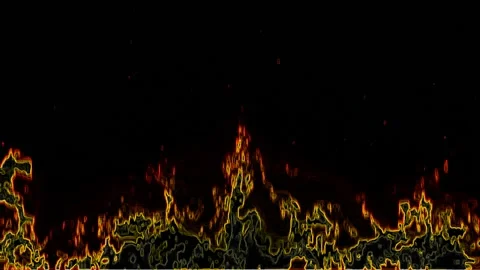 Abstract Flame On A Black Background 스톡 동영상 131331556