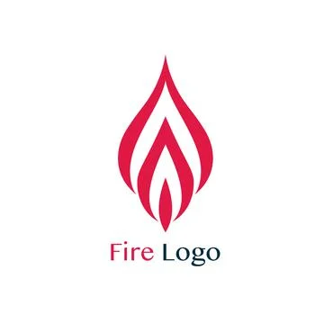 Abstract flame logo design. Creative fire logotype. Vector business icon. Stock Illustration