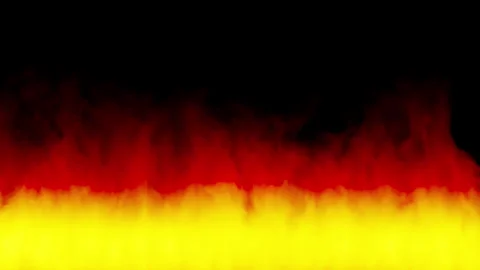 An abstract flame wall. red and orange flames on a black background Stock Footage 287719803