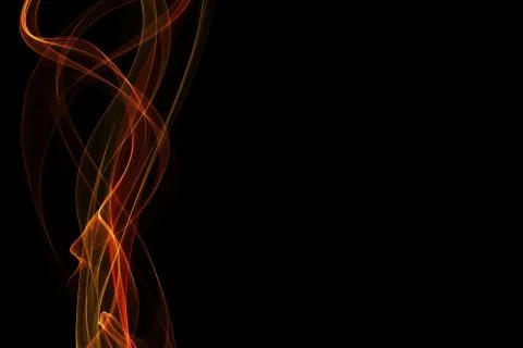 Abstract flame waves Stock Illustration