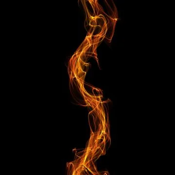 Abstract flame waves Stock Illustration