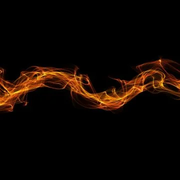 Abstract flame waves Stock Illustration