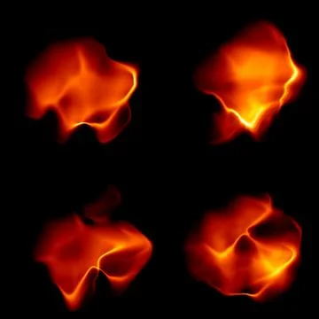 Abstract Flames and Waves 库存插图