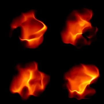 Abstract Flames and Waves Stockillustratie