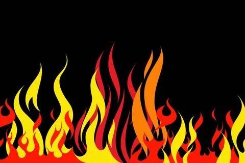 Abstract flames on a black background Abstract flame pattern on a black ba... Stock Photos