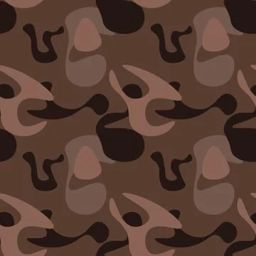 Abstract flames camouflage seamless pattern Stock Illustration