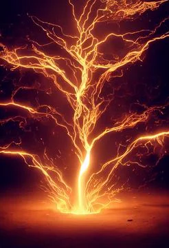Abstract flammable lighting pattern Illustrazione stock