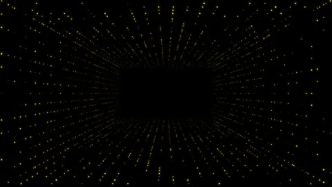 Abstract flashing lighting dots seamless loop animation overlay golden lights Stock Footage 281021938