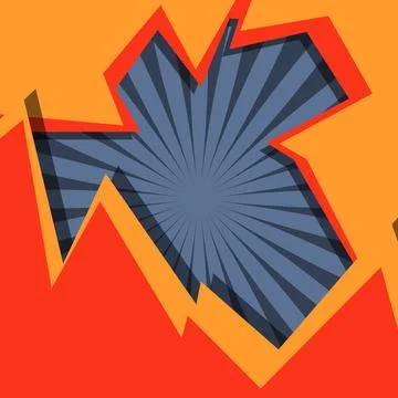 Abstract flat background with comic style. Stock Illustration