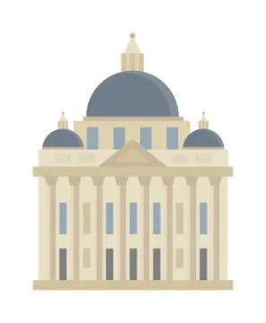 Abstract flat building vector illustration Ilustración de archivo