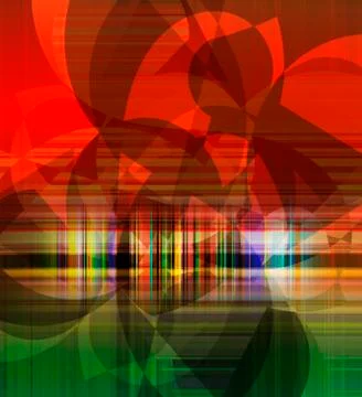 Abstract flat decorative artwork Stock Illustration