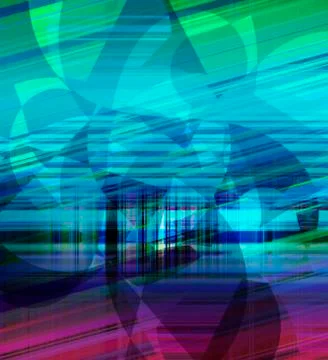 Abstract flat decorative artwork Stock Illustration