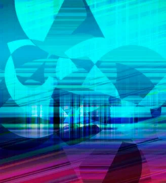 Abstract flat decorative artwork Stock Illustration