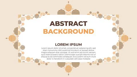 Abstract flat design background template design Stock Illustration