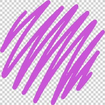 Abstract flat design is overlapping purple brush strokes in scribble form with Stock Illustration