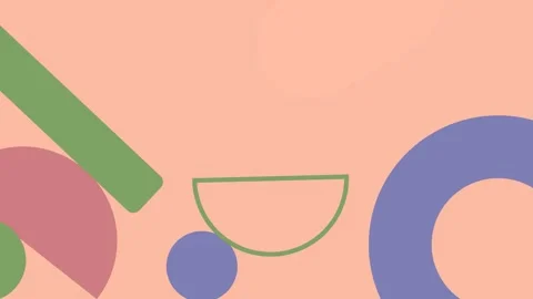 Abstract flat design template childish art background,art landscape for kids Stock Footage 246043108