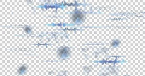 Abstract flat design visualization is showing radar waveform interfaces on Stockfoto's