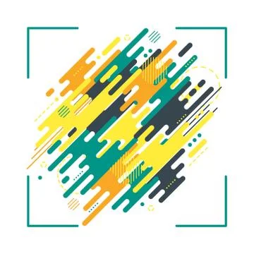 Abstract flat dynamic background Stock Illustration