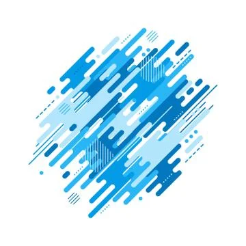 Abstract flat dynamic background Stock Illustration