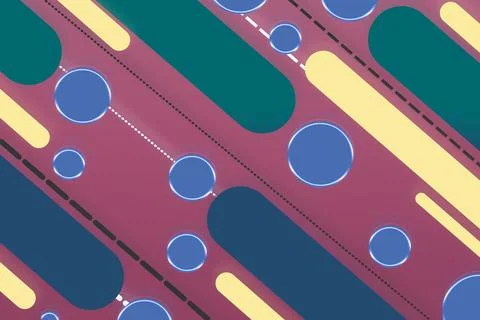 Abstract flat geometric modern background and wallpaper イラスト素材